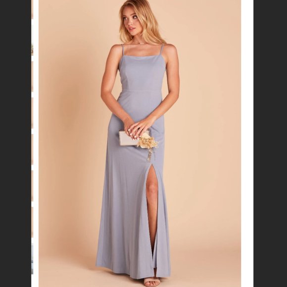 Birdy Grey Dresses & Skirts - Birdy Grey Benny Dress- Crepe Dusty Blue